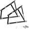 duehome | Pack 2 Hidraulicos de 1100NW + Arco de Agarre, Juego de 2 Bisagras para Canapes Abatibles, Acabado en Negro