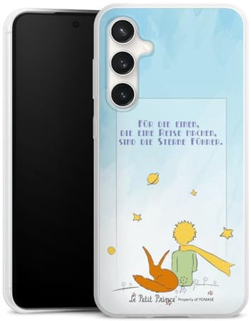 Slim Case extra dünn kompatibel mit Samsung Galaxy S23 FE Silikon Handyhülle transparent Hülle Der Kleine Prinz Kinderbuch Offizielles Lizenzprodukt