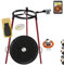 COMBOI Paellero gas butano 30 cm, paella Kit Quemador, paellera esmaltada de 42 cm, Regulador de gas, Manguera, Patas Soporte, nivel, delantal, Libro de Recetas digital