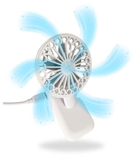 TronicXL Mini Ventilator mit Clip für Auto Sonnenblende Handy Smartphone Laptop Klipp Klemme Klemmventilator I Clipventilator mobil Camping Camper