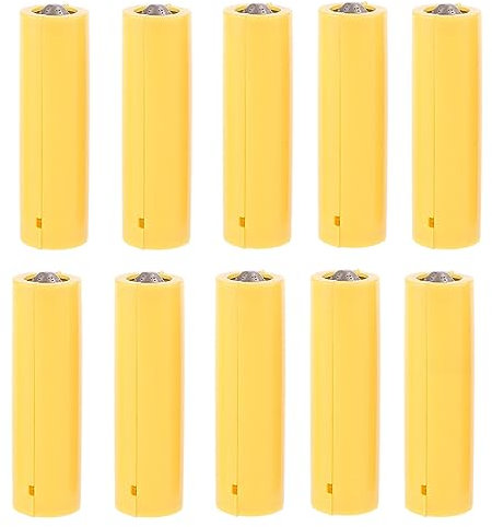 Pjeghbvop Lot de 10 faux cylindres de piles LR06 AA pour éliminateurs de batterie AA