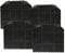 vhbw 4x Aktivkohlefilter kompatibel mit Franke Glass Linear Insel FGL 905-P I XS Dunstabzugshaube - 26,5 x 23,5 x 1,5 cm