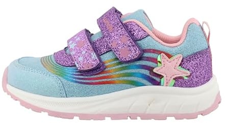 Lurchi Mädchen 95l0083001 Sneaker Blue Purple Glitter 33 EU Weit