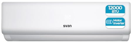 Svan Aire Acondicionado Split, 12000 BTU SAAS1200W. Bomba de Calor, Mando a Distancia, Temporizador, Clasificación Energética A++