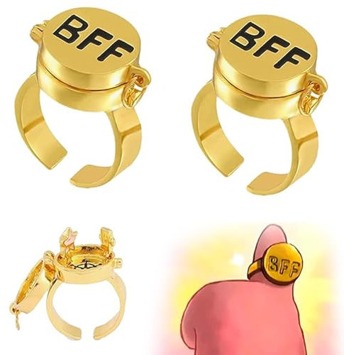 Ahaimy Freundschaftsringe, Beste Freunde Für Immer Ringe, Süßes Bff Ring, Offene Kappe Ringe, Anime Ringe, Schmuckgeschenke Für Frauen Mädchen, Für Beste Freundschaft Gedenkgeschenk Für Besten Freund