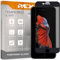 REY Protector de Pantalla Antiespía con Marco Negro para iPhone 7-8, Cristal Vidrio Templado Premium