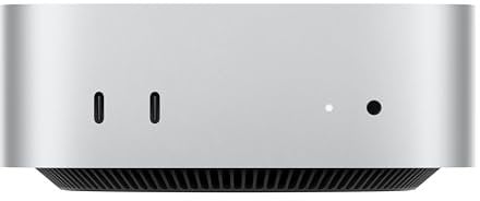 Apple Mac mini Desktop-Computer mit M4 Pro Chip mit 12 Core CPU und 16 Core GPU: 24 GB gemeinsamer Arbeitsspeicher, 512 GB SSD Speicher, Gigabit Ethernet. Funktioniert mit iPhone/iPad