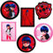 alles-meine.de GmbH 6 Stück Bügelbilder - Miracul. - Geschichten von Ladybug und Cat Noir - 6,8 cm * 6,8 cm - Aufnäher/Applikation/Aufbügler - gestickter Flicken - Bügelfli..