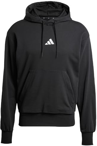 adidas Men Felpa con Cappuccio Essentials Feelcozy French Terry