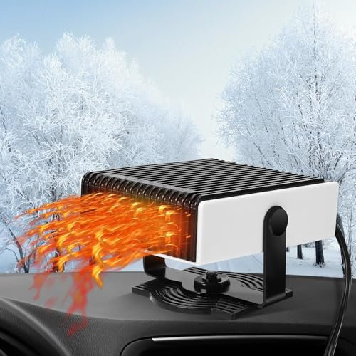 XBTGHWMZ Auto Heizung für Opel Astra H 2004-2010, 12V 150W Windschutzscheibe Defroster 2 In1 Schnelle Heizung & Kühlung Fan Mit Plug-In Zigarettenanzünder Autoteile