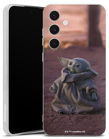 Silikon Hülle kompatibel mit Samsung Galaxy S 24 FE Case transparent Handyhülle Star Wars Baby Yoda The Child