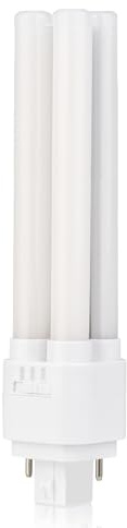 Bright Source LED PL-T Retrofit Compact Bulb, CFL Replacement, G24 2-pin Socket Base, 15W, 1800lm, IP44, 3CCT Adjustable Light Colour 3000K 4000K 6000K, for Direct Mains Installation Only