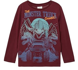 s.Oliver Longsleeve mit großem Dino-Print und Stickerei-Details