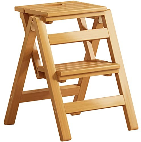 Sgabello pieghevole portatile in legno sedia multistrato libreria scala versatile sedia da ufficio e sala da pranzo sgabello da giardino (colore: dimensioni primarie: 50 x 50)