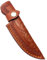 Leather Knife Sheath 6 Inch Brown Color Leather Sheath with Beautiful Carvings & Snap Closure for Case/Shop/Horizontal Knife Horizontal