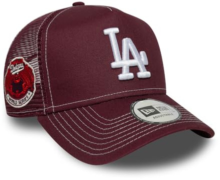 New Era Los Angeles Dodgers World Series Patch MLB 9Forty A-Frame Trucker, verstellbar, Unisex