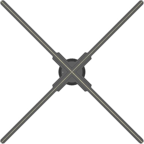 3D-Hologramm-Ventilator, Werbeanzeige mit einer Auflösung von 2000 x 928px und Bluetooth-Fernbedienung, WiFi, für Geschäfte, Bars, Weihnachtsbäume, 80,9 cm (31,5 Zoll)