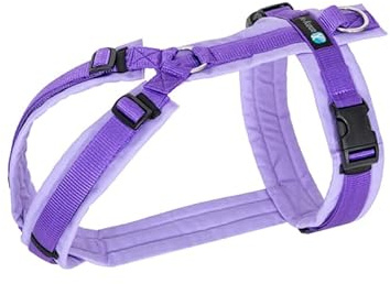 Anny-X Brustgeschirr Fun Lavendel | Hundegeschirr Größe S-Kurz (Brustumfang 52-64 cm)