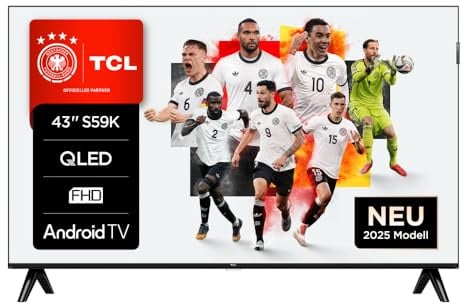 TV QLED Tcl 43S59K 108 cm Full HD Aluminium brossé