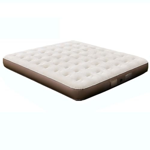 ChenYuNiu Inflatable Air Mattress Air Bed Double/King with Built-in Electric Pump King Size Blow Up Self Inflating Guest Airbed with Flocked Surface Portable air mattress for Camping or Home Use