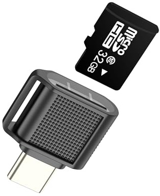 Micro SD Card Reader USB C Adapter for iPhone 17 16 15 Pro Max Compatible with Samsung S25 for Apple for iPad Type C Memory Camera Digital Stick Adaptor Cable Laptop Transfer Flash Slot TF PC Photos