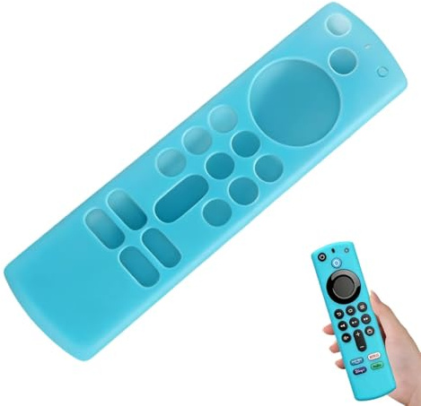 2PCS For Fire Stick Remote Cover Compatible with Fire TV Stick 4K Alexa Voice Remote 2021 3rd Gen, Silicone Protective Case Compatible with Firestick Remote, Full Body Anti-Slip Sleeve for Home