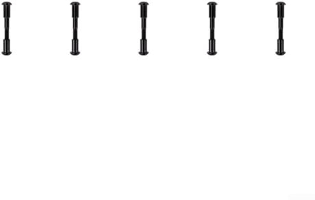 Lot de 5 vis de fixation pour trottinette électrique Xiaomi M365 Pro - En acier inoxydable - Noir et blanc - Longueur : 51 mm - Noir
