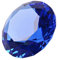 LONGWIN 60 mm W Kristall-/Diamant-Briefbeschwerer, Ornament, für Zuhause, Dekoration, blau