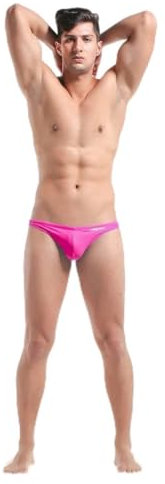 Lantra Besa G Strings Thongs Tangas de Bain pour Homme Maillots Bas Swimming Bikini Bottoms pour la Natation D'été CM (Type 2) - Rose (Taille Chinoise L)