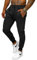 OZONEE Herren Jogginghose Hose Sport Trainingshose Sporthose Freizeithose Unifarbe Herrenhose Sweatpants Fitnesshose Sweathose Fußballhose Jogpants Joggpants JS/XW01 SCHWARZ L