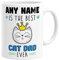 Personalised Best Cat Dad Ever Mug, Gift for Cat Owner, Father's Day, Christmas, Birthday, Custom Name, Cup, Present