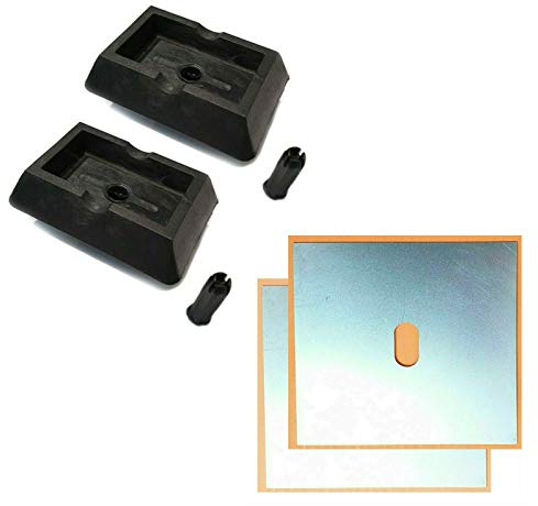 C.P zubehör für BMW 5er E39 Aufnahme Hebebühne Wagenheber 2x Gummiblock Adapter 2x Schweißblech 130x100x1.2mm, mind. 1500 kg Tragfähigkeit