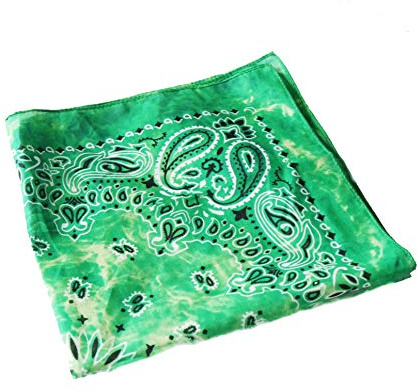 Dhobia Bandana Gesichtstuch Face Mask Kopftuch Halstuch 100% Baumwolle mit original Paisley Muster (Stone Wash 6)