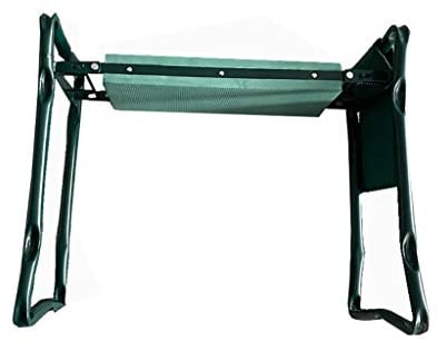 DSISI Tragbarer Garten Arbeitshocker Mit Griff-werkzeugbeutel, Faltbarer Gartenhocker, Kniebank Mit Eva-schaumstoffpolster, Geschenke Für Gärtner, Grün, 23,6 × 10,6 × 19,2 Zoll