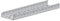 RS PRO Kabelpritsche, Typ Selbstkuppelnde Kabelrinne (leichte Ausführung), T. 60mm x 100 mm x 3m Verzinkte Stahl, Packung a 4 Stück