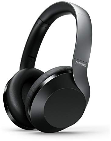 Philips H8505BK/00 Kabellose Over-Ear-Kopfhörer High Res Audio (40-mm-Treiber, Active Noise Cancelling, 30 Stunden Spielzeit, Sprachassistent, Schnellladung) Schwarz - 2020/2021 Modell