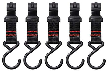BESPORTBLE Camping Haken - Party String Licht Kleiderbügel Drahthalter Pan Pot Halter Rack Kleiderhaken für Camp Zelt Foto Display Indoor Outdoor, Balck 5 Stück