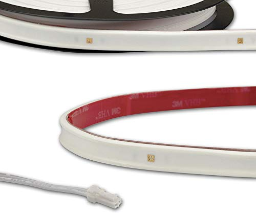 LED UV-C MiniAMP Flexband 270nm, 12V DC, 6W, IP54, 116cm, weiß, einseitig Kabel mit male-Stecker