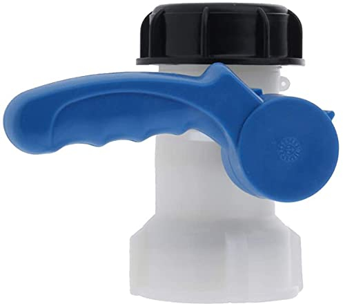 Yikko IBC-Wassertank Universal Adapter, IBC Behälter Container Auslass regelventil, IBC Tank Hahn 75mm DN50 Klappenhahn