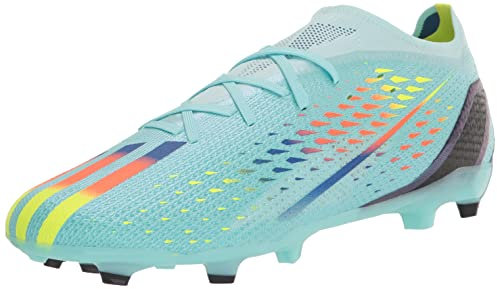 adidas Unisex-Adult X Speedportal.2 Firm Ground Soccer Shoe, Clear Aqua/Solar Red/Power Blue, 9 D (M) Standard