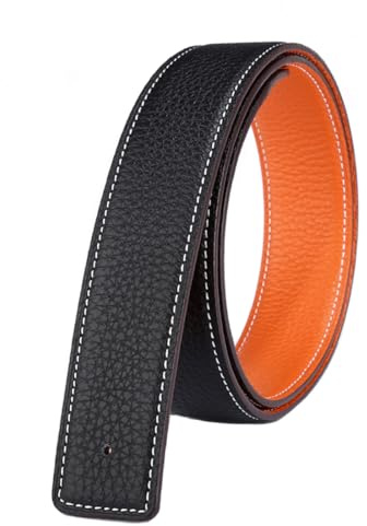 Vatee's Ceinture remplacement homme réversible cuir véritable sans boucle | 34mm Largeur, Sans boucle, Style classique, Ceinture réglable
