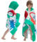 BANGSAUR Kinder-Badetuch mit Kapuze, 100% Baumwolle, 127x 76cm Wickel, Kinder, Kleinkinder, Mädchen, Jungen, 3–12 Jahre (Dinosaurier N)