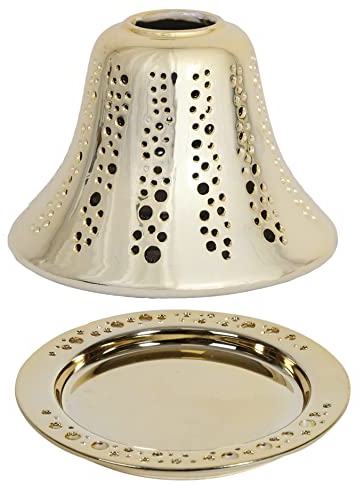Aroma Accessories Champagne Ceramic Candle Shade & Tray