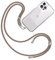 TBOC Band Handykette Schlüsselband Kette Handyschnur [Braun] Zum Aufhängen Nacken Umhängen Universal für Handy mit Pad Handyband Patch Karabiner Hülle Handyhülle Lanyard Schlüsselbänder