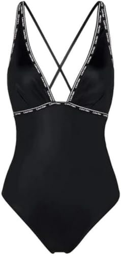 Calvin Klein Damen Badeanzug Modern, Schwarz (PVH Black), S