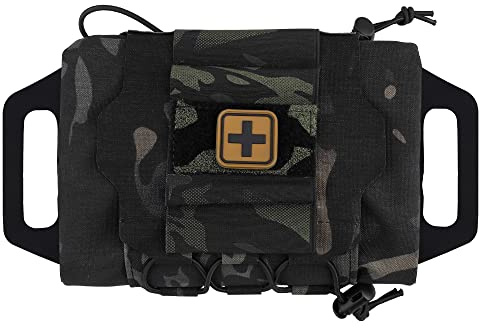 Taktische Militärtasche MOLLE Schnelle Erste-Hilfe-Gürteltasche Survival Zweiteiliges System Med Roll Carrier Hypalon Griff Tasche