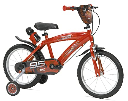Huffy Kinder Bicicletta 16 Pollici Disney Cars Zoll Fahrrad, rot, Taglia unica