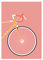 Generisch Fahrrad Poster | Bild Rennrad minimalistisch A2 (59,4x42 cm)