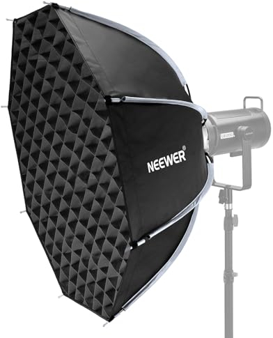 NEEWER 90cm Octagon Softbox, Bowens Mount Achteckige Softbox mit Honeycomb Gitter, Tasche für RGB CB60 CB60B CB200B MS60B MS60C MS150B S101-300W/400W Pro Vision 4 Q4, NS35P