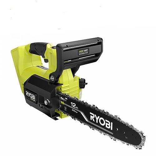 40V HP Brushless 12 in. Top Handle Battery Chainsaw (Tool Only), RY40509BTL